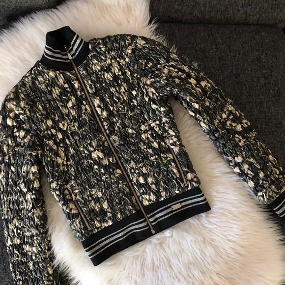 Rare!🌟WAGGON Paris Textured Bomber Jacket - Picture 2 of 8